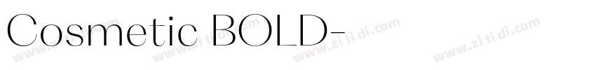 Cosmetic BOLD字体转换